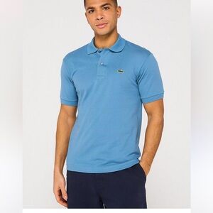 Lacoste Blue Piqué Polo Shirt Classic Fit